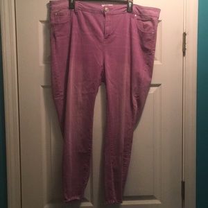 Celebrity Pink ankle skinny frayed hem jeggings